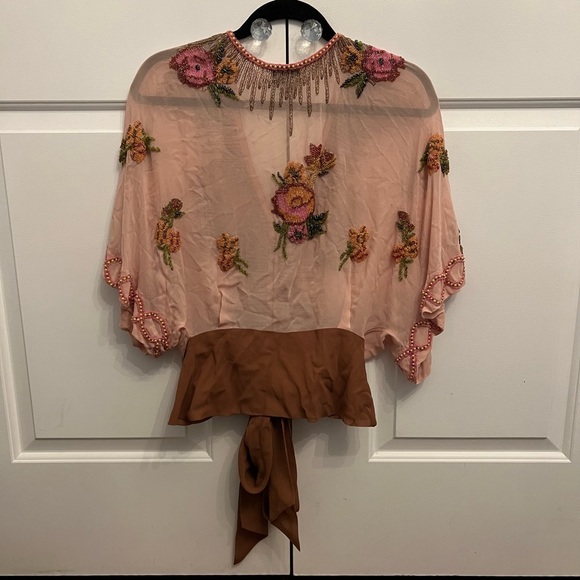 Tracy Reese Floral Beaded Top - Picture 6 of 14